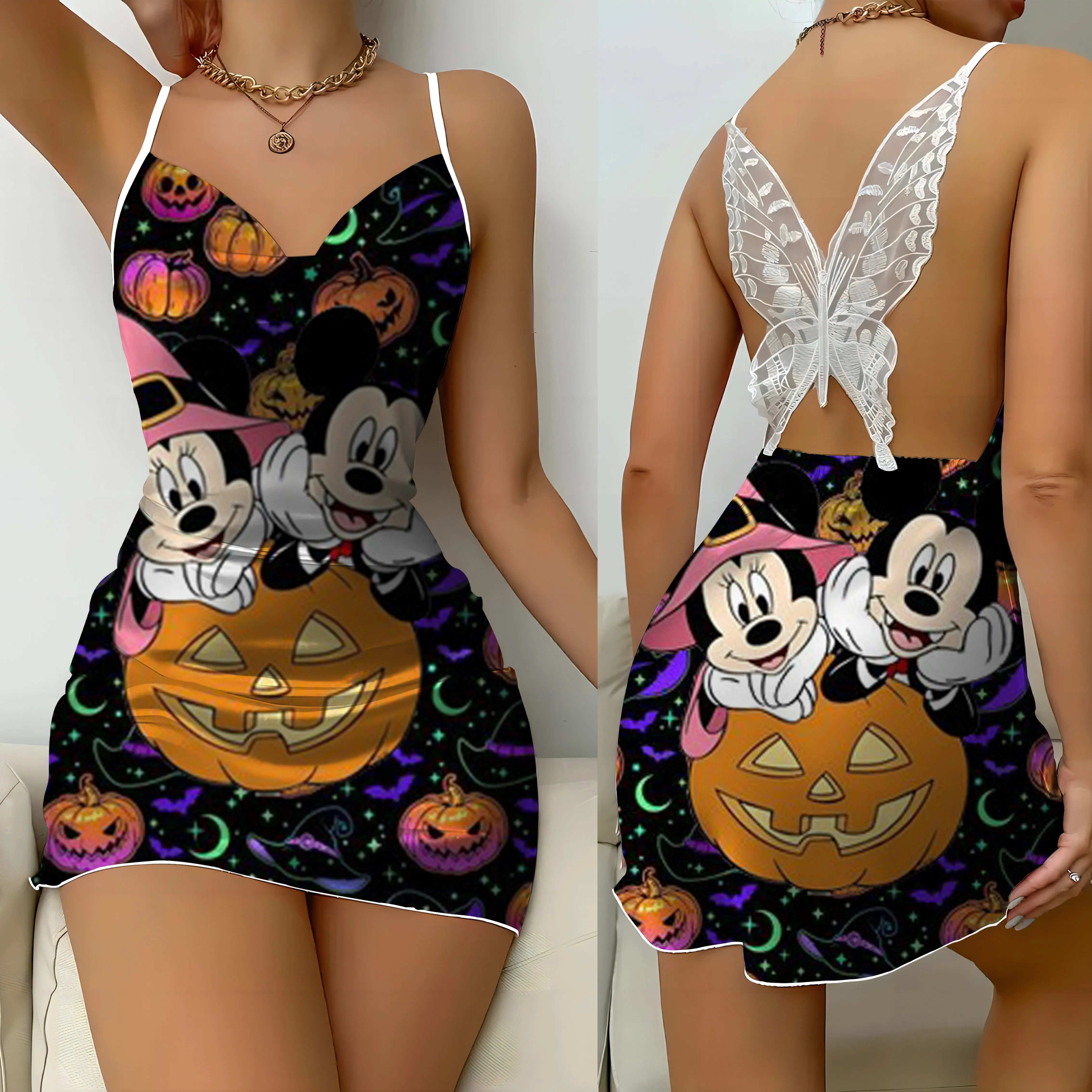Stitch Disney Home Dress Satin Surface Bow Knot Sexy Dresses Minnie Mouse Mickey Womens Party Mini Lace Backless Halloween Woman
Stitch Disney Home Dress Satin Surface Bow Knot Sexy Dresses Minnie Mouse Mickey Womens Party Mini Lace Backless Halloween Woman