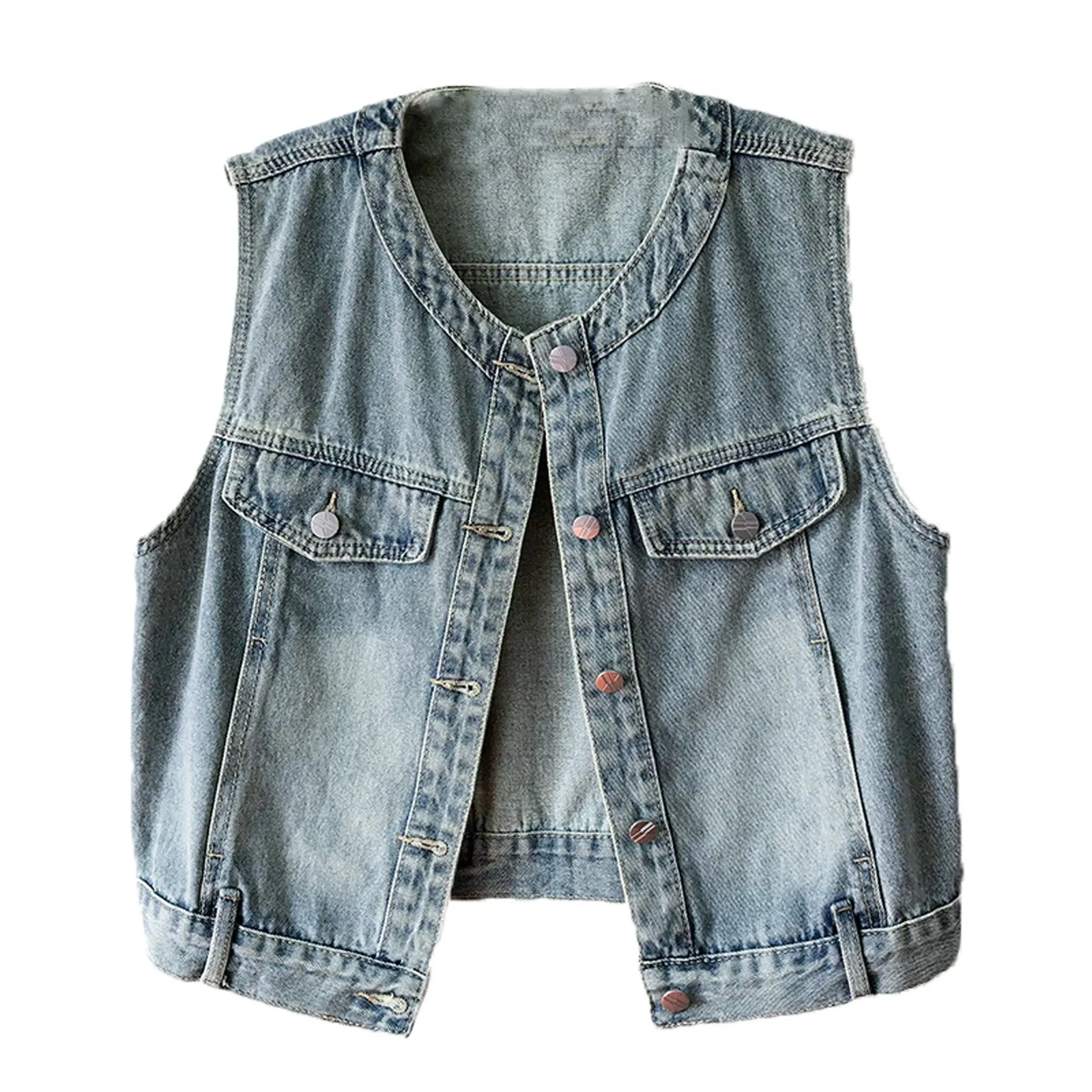 Women's Comfortable Fashion Denim Casual Cardigan Button Vest Jacket Tank Tops for Women Crop Top Tank Top for Women Womens Tank
Women's Comfortable Fashion Denim Casual Cardigan Button Vest Jacket Tank Tops for Women Crop Top Tank Top for Women Womens Tank
