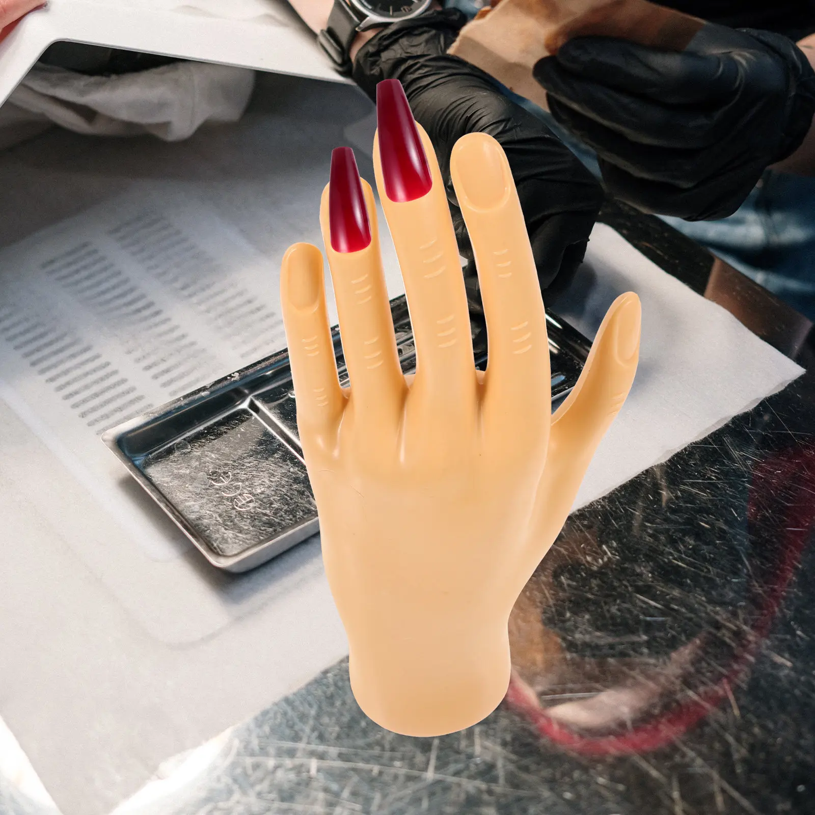 Nail Practice Hand Simulated Skin-Colored Display Support Stable Fake Hand for Realistic Acrylic Nail Art Practice Showcase
Nail Practice Hand Simulated Skin-Colored Display Support Stable Fake Hand for Realistic Acrylic Nail Art Practice Showcase