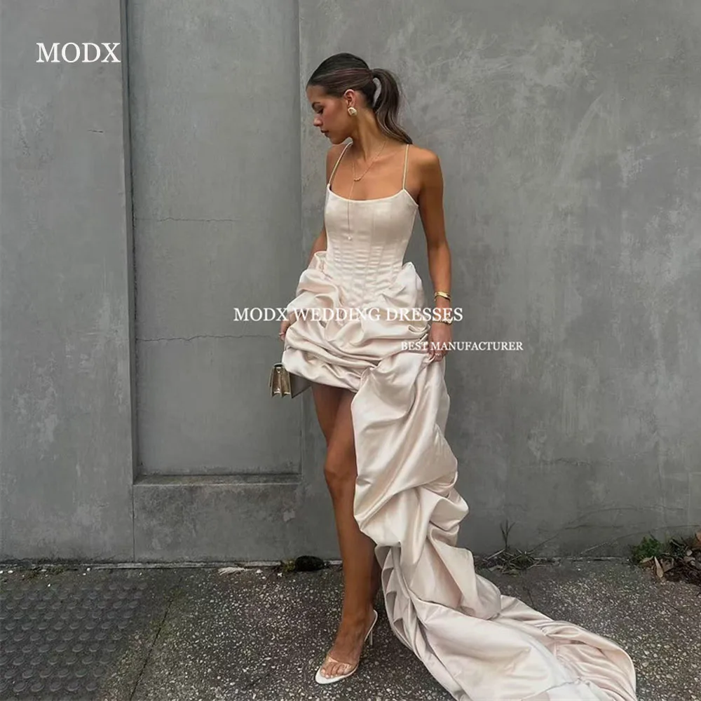 MODX Spaghetti Straps Mini Short Prom Party Dresses Sweetheart Satin Ruffles Beach Cocktail Dress Homecoming Evening Gowns
MODX Spaghetti Straps Mini Short Prom Party Dresses Sweetheart Satin Ruffles Beach Cocktail Dress Homecoming Evening Gowns