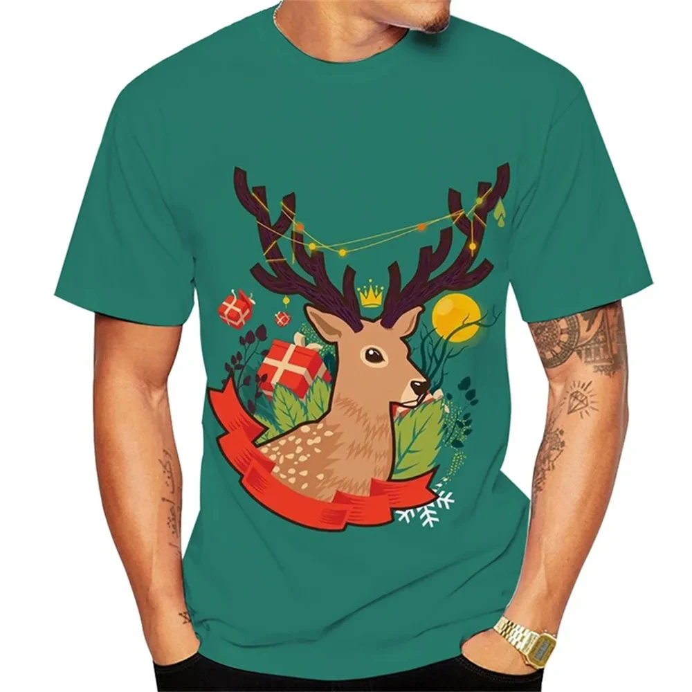 New Summer Tide Christmas Picture Men T-Shirts Casual 3D Print Tees Hip Hop Personality Round Neck Short Sleeve Quick-Dry Tops
New Summer Tide Christmas Picture Men T-Shirts Casual 3D Print Tees Hip Hop Personality Round Neck Short Sleeve Quick-Dry Tops