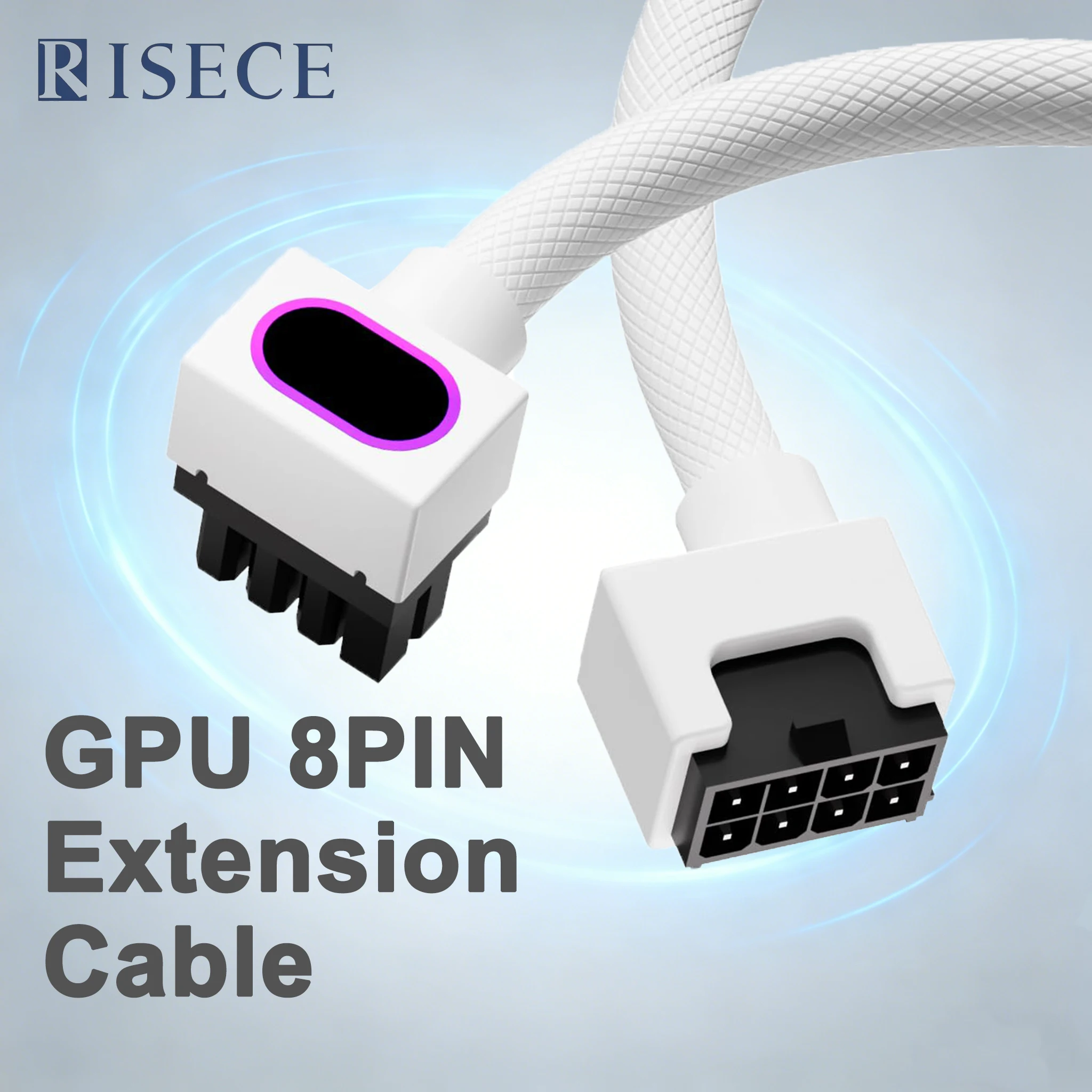GPU 8PIN Extension Cable Graphics Card Extension Cable ARGB with 5V 3Pin 18AWG 90° Right-Angle Design Male-to-Female Cable
GPU 8PIN Extension Cable Graphics Card Extension Cable ARGB with 5V 3Pin 18AWG 90° Right-Angle Design Male-to-Female Cable