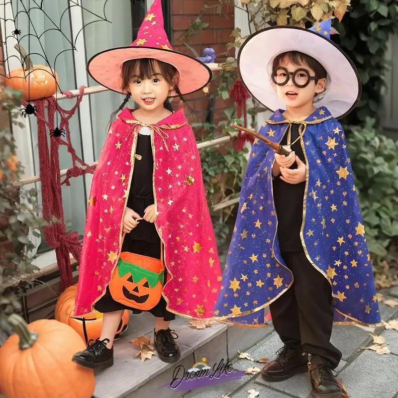Halloween Children's Costume Robe Boys Kindergarten Performance Girl Magician Robe Clothe Props Stage Costume Women's Fashion
Halloween Children's Costume Robe Boys Kindergarten Performance Girl Magician Robe Clothe Props Stage Costume Women's Fashion