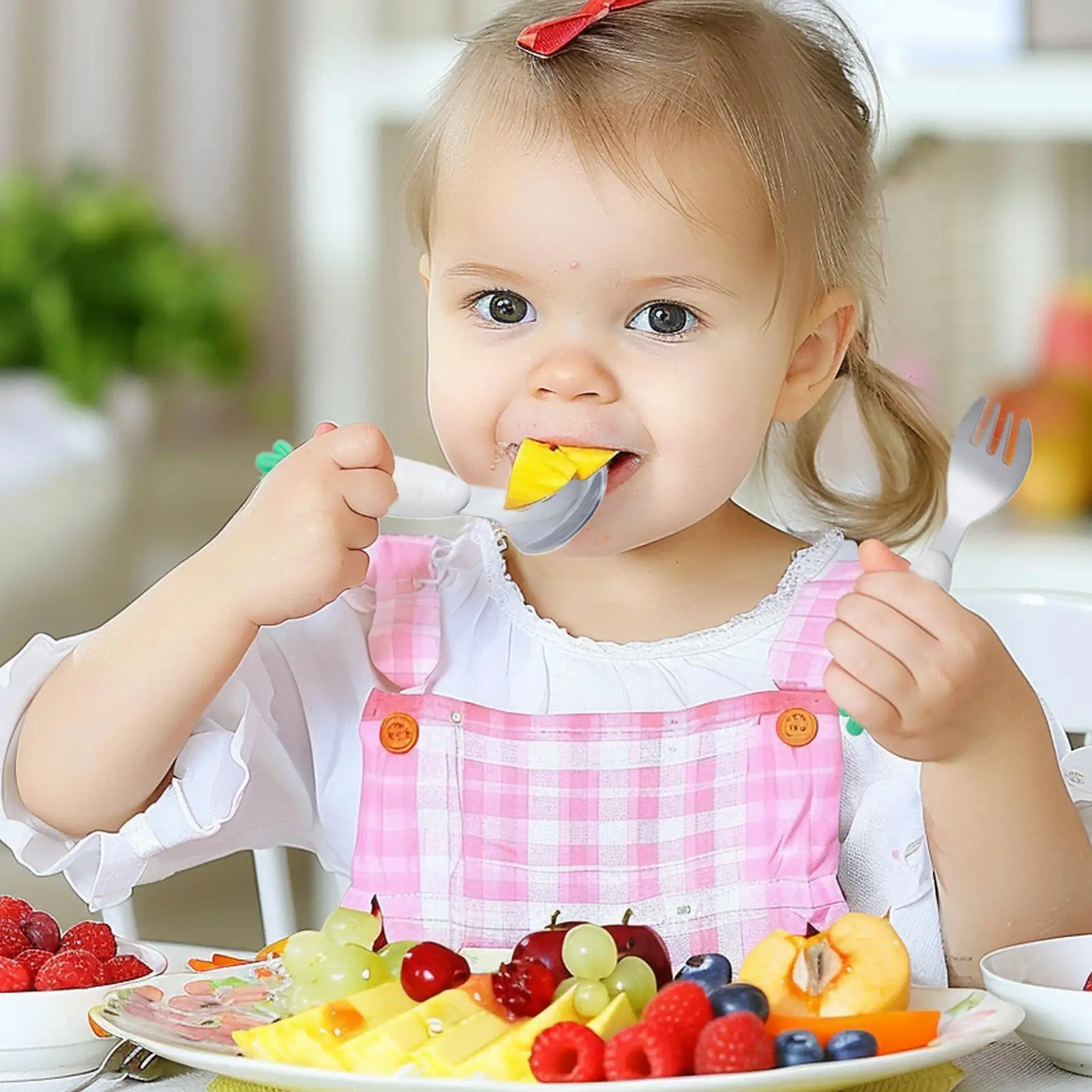 Toddler Cutlery Set Stainless Steel Baby Feeding Silverware Kit With Storage Box Feeding Tableware Set Including Fork And Spoon
Toddler Cutlery Set Stainless Steel Baby Feeding Silverware Kit With Storage Box Feeding Tableware Set Including Fork And Spoon