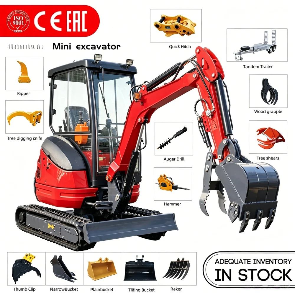 13.5HP 2.0/1.5Ton Mini Excavator Excavadora DieselConstruction Machinery For EuropePelle HydrauliquesCE
13.5HP 2.0/1.5Ton Mini Excavator Excavadora DieselConstruction Machinery For EuropePelle HydrauliquesCE