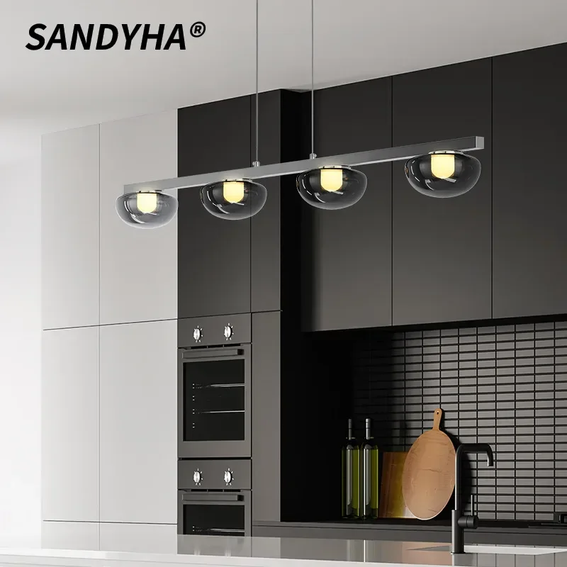 SANDYHA Italian Iron Art Pendant Light Glass Lampshade Design Restaurant Chandeliers for Living Room Lighting Bedroom Decoration
SANDYHA Italian Iron Art Pendant Light Glass Lampshade Design Restaurant Chandeliers for Living Room Lighting Bedroom Decoration