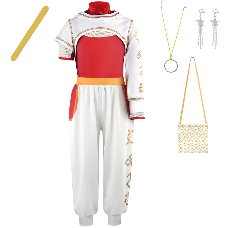 Movie Zombies Cheerleader Kids Halloween Costume Red Hooded+T-Shirt+Pant 3Pcs Sets For Kids Halloween Party School Uniform Set
Movie Zombies Cheerleader Kids Halloween Costume Red Hooded+T-Shirt+Pant 3Pcs Sets For Kids Halloween Party School Uniform Set