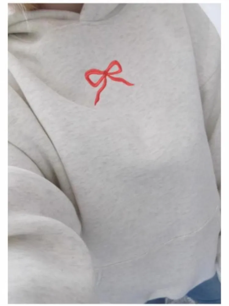 Women's Pink Bow Decor Hoodie Sweet Casual Fall Winter Embroidery Hoodie Cozy Warm Women's Fashion Fullover Women Clothing
Women's Pink Bow Decor Hoodie Sweet Casual Fall Winter Embroidery Hoodie Cozy Warm Women's Fashion Fullover Women Clothing