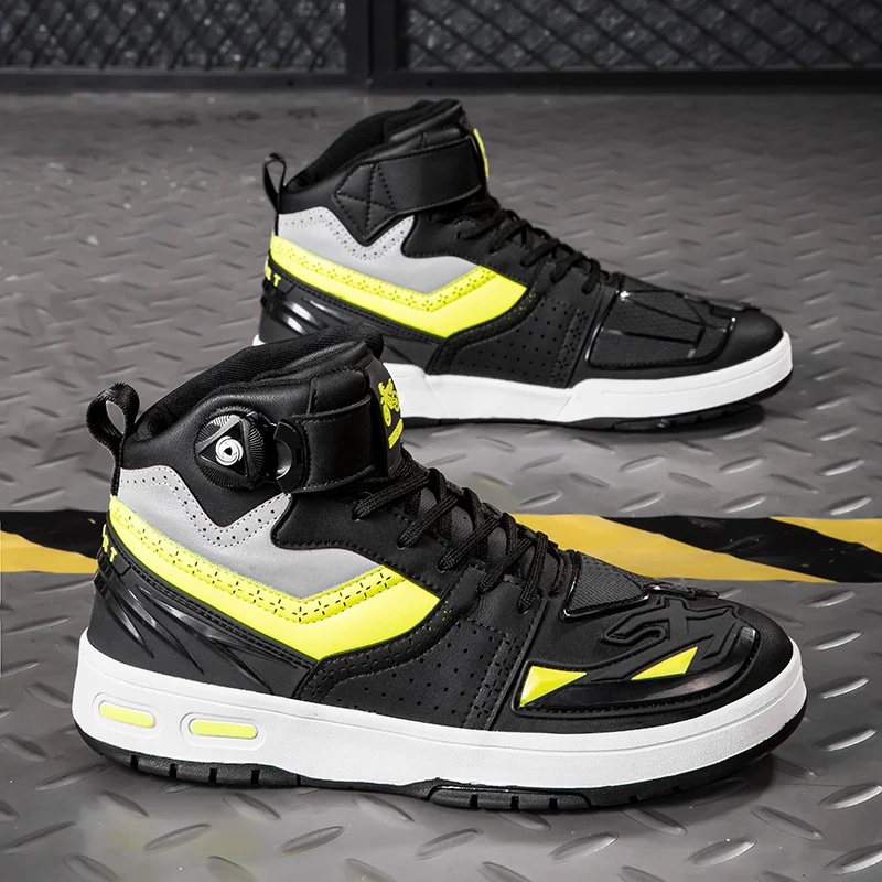 Мотоциклетные защитные ботинки унисекс, модные четырехсезонные повседневные высокие противоскользящие дышащие удобные туфли для езды по бездорожью
Мотоциклетные защитные ботинки унисекс, модные четырехсезонные повседневные высокие противоскользящие дышащие удобные туфли для езды по бездорожью