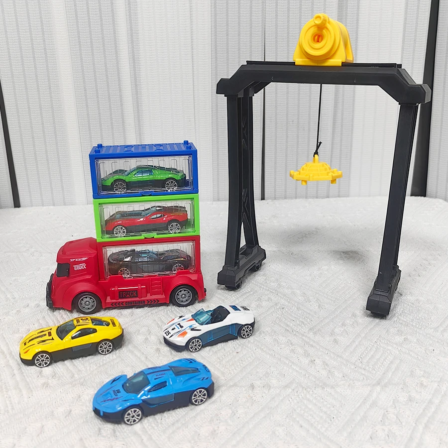 Children's toy container truck+gantry crane, paired with toy car, suitable for boys and girls' birthday gifts
Children's toy container truck+gantry crane, paired with toy car, suitable for boys and girls' birthday gifts