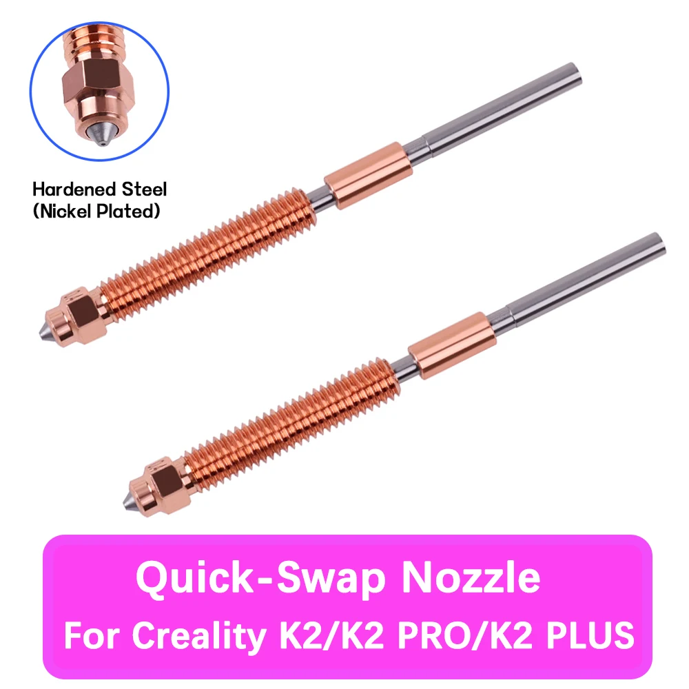 K2 PRO All-in-one Nozzle For Creality K2 Quick-Swap Nozzle Hi Combo Hotend 3D Printer Parts K2 PLUS Hardened Steel Nozzles
K2 PRO All-in-one Nozzle For Creality K2 Quick-Swap Nozzle Hi Combo Hotend 3D Printer Parts K2 PLUS Hardened Steel Nozzles