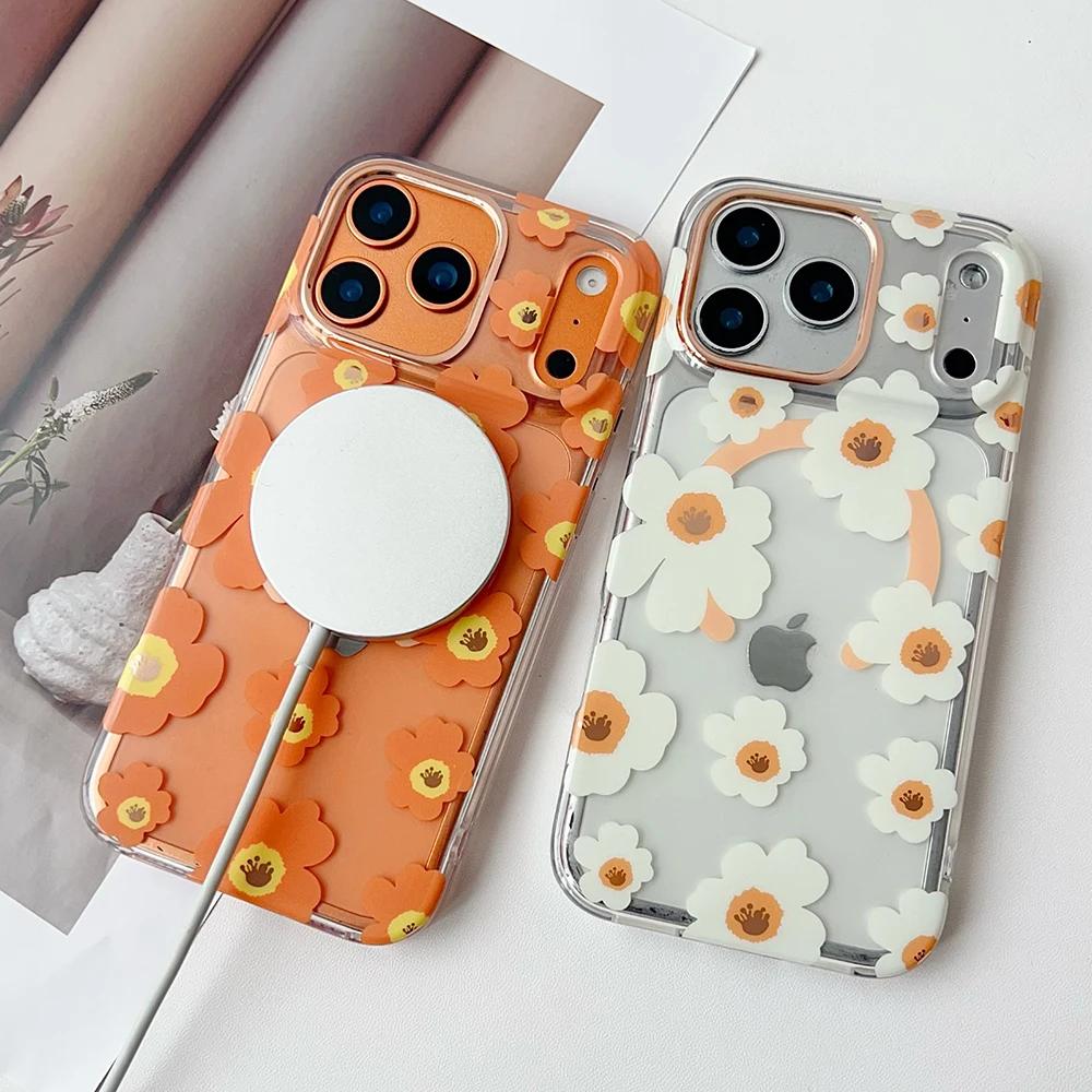 For Magsafe Wireless Charging Laser Flower Phone Case for iphone 17Pro Max 17 Air 15 14 13 Pro Max 16plus Floral Magnetic Cover
For Magsafe Wireless Charging Laser Flower Phone Case for iphone 17Pro Max 17 Air 15 14 13 Pro Max 16plus Floral Magnetic Cover