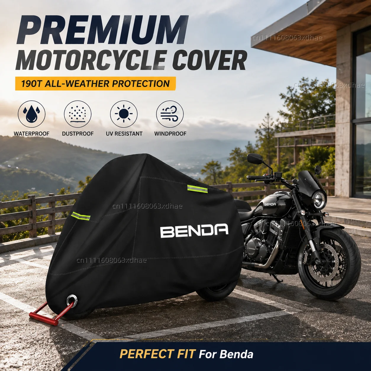 Premium Motorcycle Cover All Weather Dust Rain UV Protection 190T Oxford Cloth For For Benda Chinchilla 300 450 Rock300 LFS700
Premium Motorcycle Cover All Weather Dust Rain UV Protection 190T Oxford Cloth For For Benda Chinchilla 300 450 Rock300 LFS700