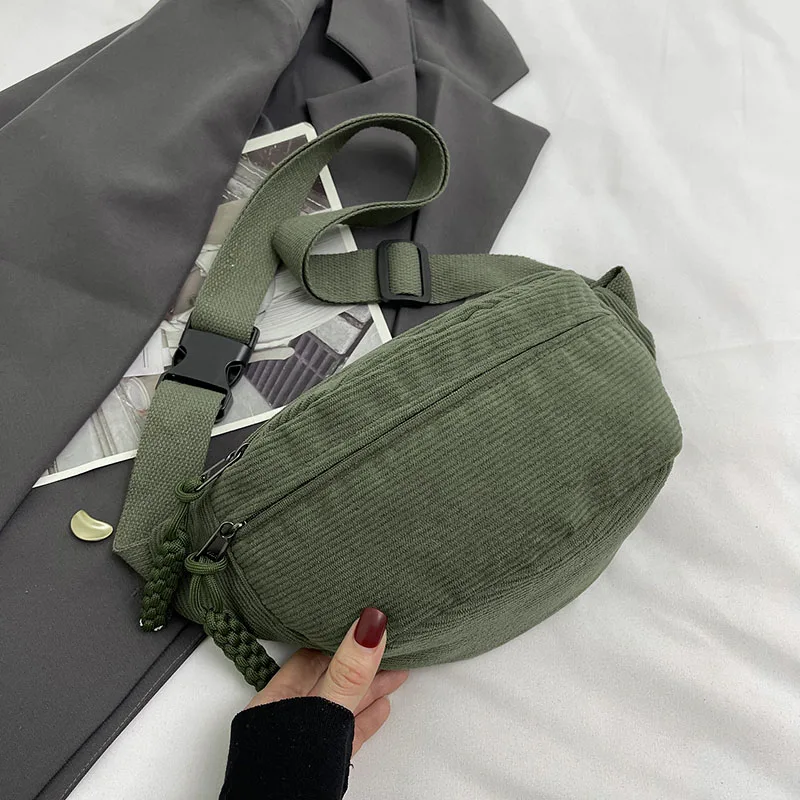 Women Waist Pack Large Capacity Corduroy Fanny Pack Street Style Chest Bag Fashion Shoulder Crossbody Bags Casual Waist Belt Bag
Women Waist Pack Large Capacity Corduroy Fanny Pack Street Style Chest Bag Fashion Shoulder Crossbody Bags Casual Waist Belt Bag