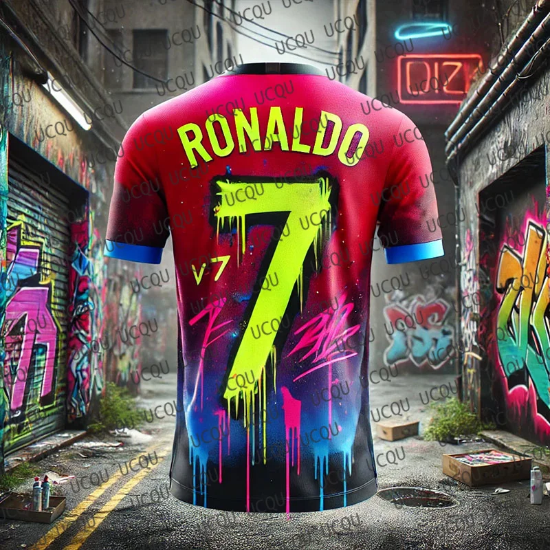 CHATGPT Design Street Graffiti Soccer Jersey for Kids Adults Special Edition Ronaldo 7 Tshirt Summer Training Football Jersey
CHATGPT Design Street Graffiti Soccer Jersey for Kids Adults Special Edition Ronaldo 7 Tshirt Summer Training Football Jersey