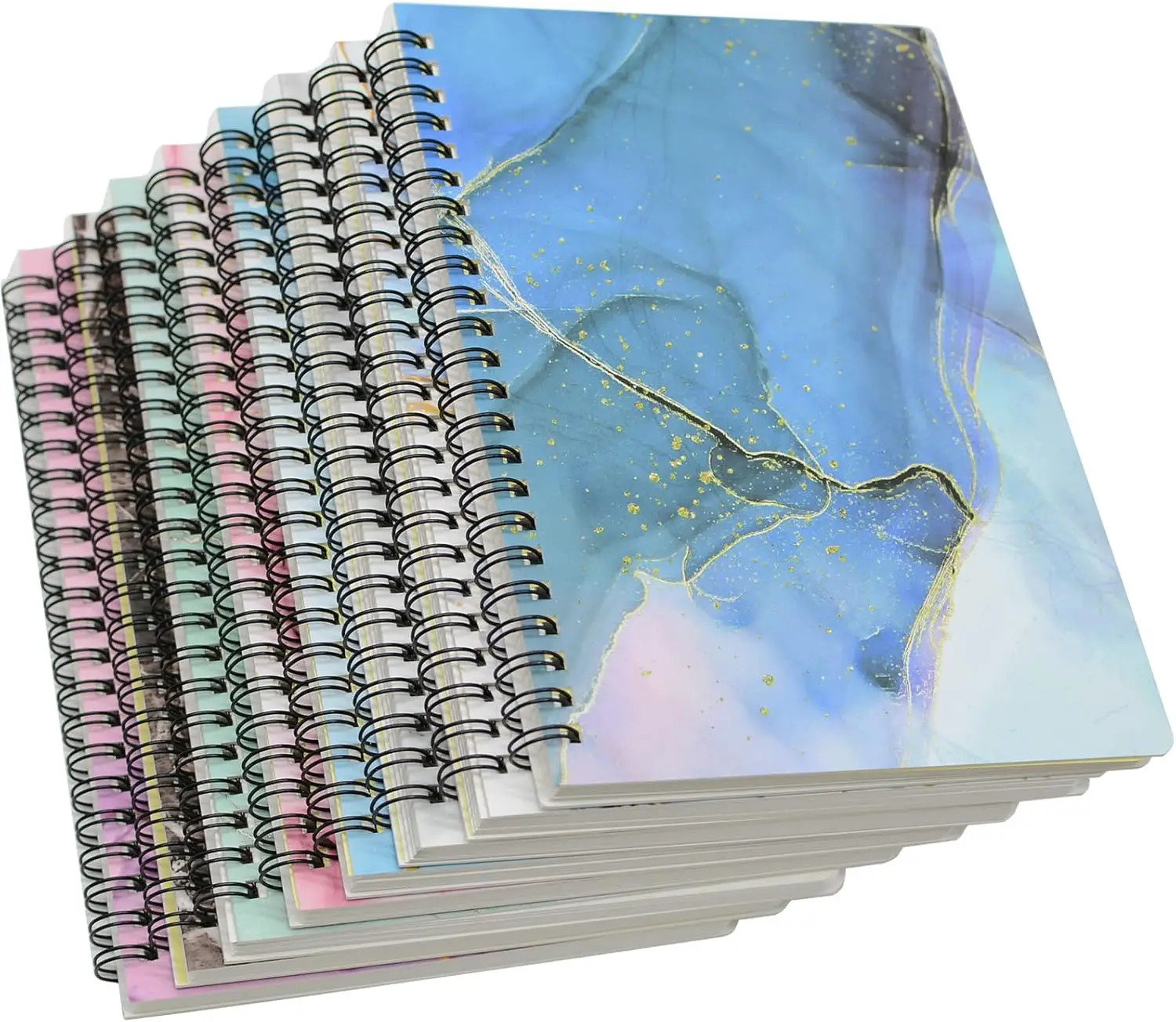 A5 Marble Spiral Notebooks, 8 Pack, Thick Hardcover, 160 Pages, College Ruled, for Study & Notes
A5 Marble Spiral Notebooks, 8 Pack, Thick Hardcover, 160 Pages, College Ruled, for Study & Notes