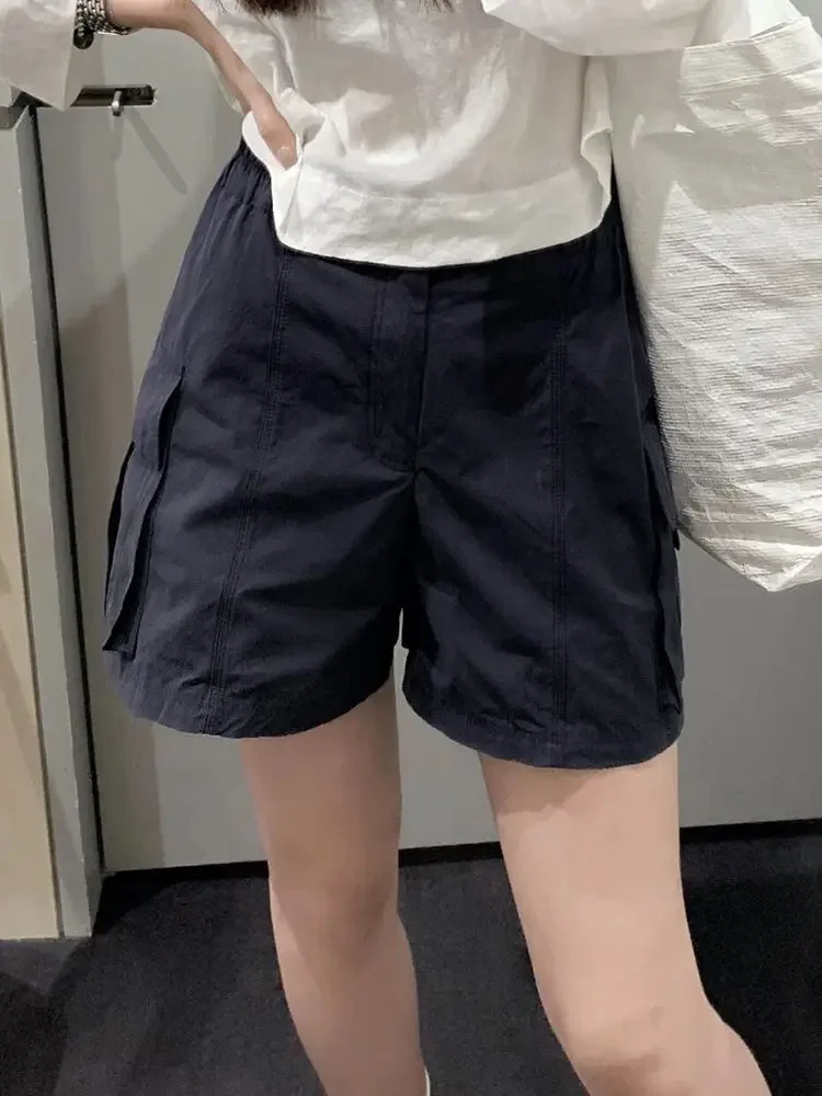 Spring Autumn Women Shorts Solid Casual New Korean High Waist Loose Female Cotton Denim Short Woman A-line Cargo Pants A819
Spring Autumn Women Shorts Solid Casual New Korean High Waist Loose Female Cotton Denim Short Woman A-line Cargo Pants A819