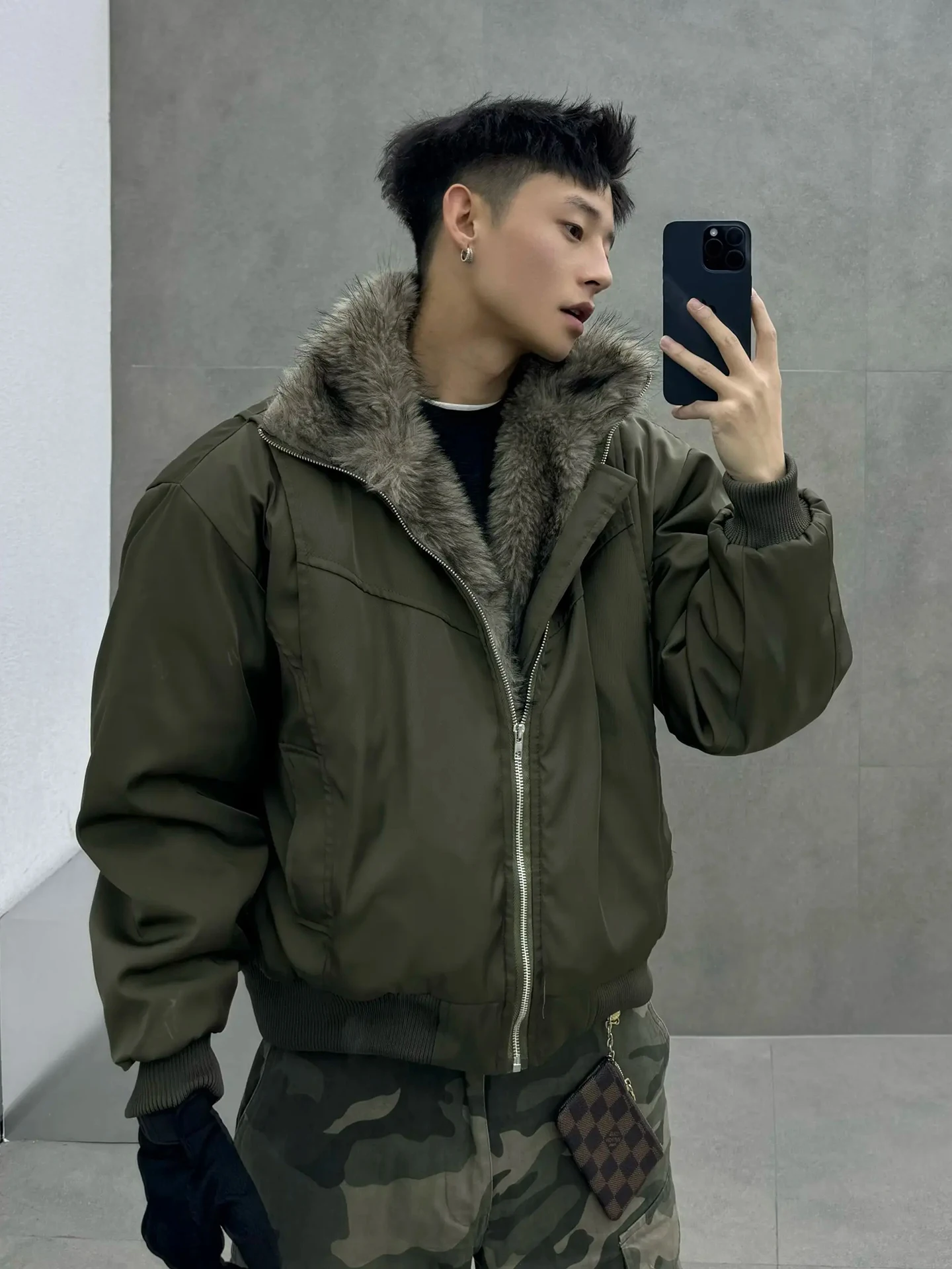 een Plu Collar Cotton Jaet Men's Winter Warm Thiened ort Sle Youth Casual Stand Fit Long Sve Pure Color Coat
een Plu Collar Cotton Jaet Men's Winter Warm Thiened ort Sle Youth Casual Stand Fit Long Sve Pure Color Coat
