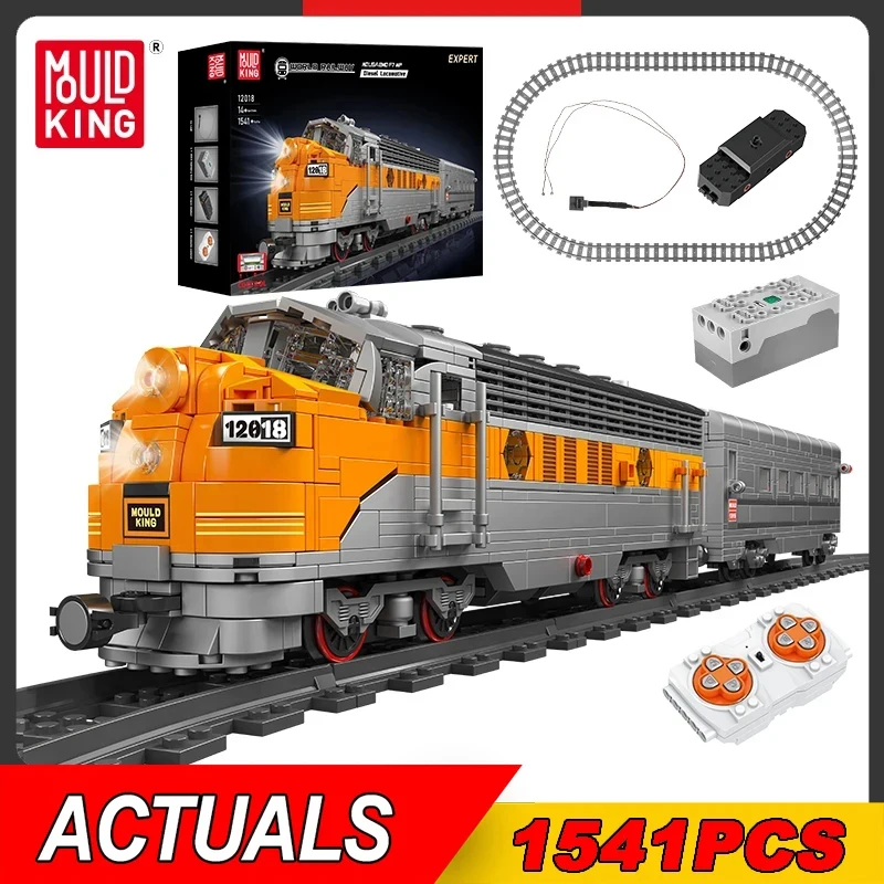 MOULD KING 12018 Technical RC EMD F7 WP Diesel Locomotive Building Block Remote Control Train Bricks Toys Christmas Gifts
MOULD KING 12018 Technical RC EMD F7 WP Diesel Locomotive Building Block Remote Control Train Bricks Toys Christmas Gifts