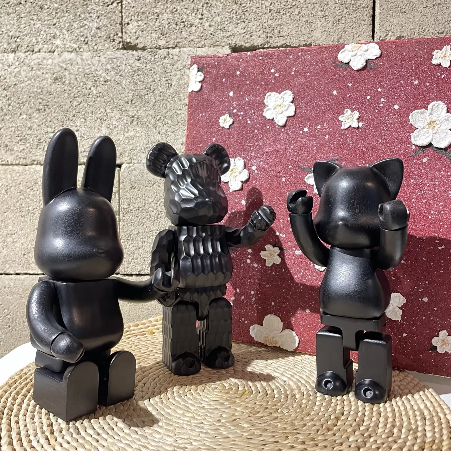 Black Wooden Bear, Rabbit And Cat Bearbrick 400% 28 cm Height 11 Inches Joints Can Be Rotated Collection Gift Figurine Gift Doll
Black Wooden Bear, Rabbit And Cat Bearbrick 400% 28 cm Height 11 Inches Joints Can Be Rotated Collection Gift Figurine Gift Doll