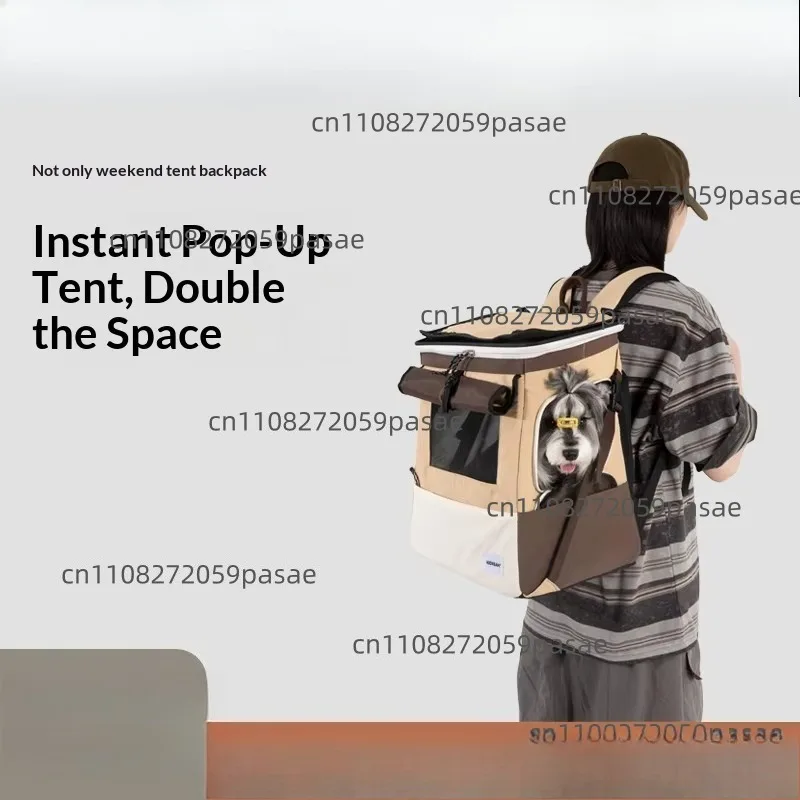 Foldable expandable tent dog backpack, spacious interior, stable support, pet pouch, breathable back pads and padded shoulder
Foldable expandable tent dog backpack, spacious interior, stable support, pet pouch, breathable back pads and padded shoulder