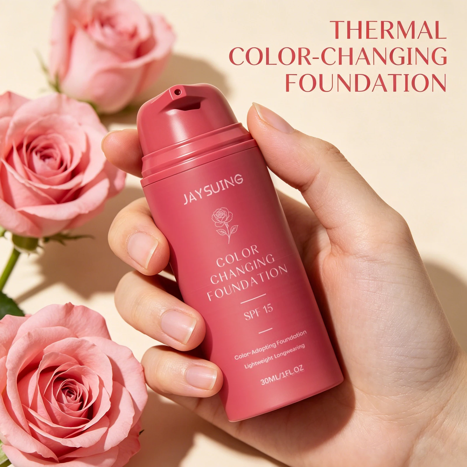 Jaysuing Color Changing Foundation Self-Adjusting Covering Imperfection Fading Fine Lines Outdoor UV Protection Foudation Liquid
Jaysuing Color Changing Foundation Self-Adjusting Covering Imperfection Fading Fine Lines Outdoor UV Protection Foudation Liquid