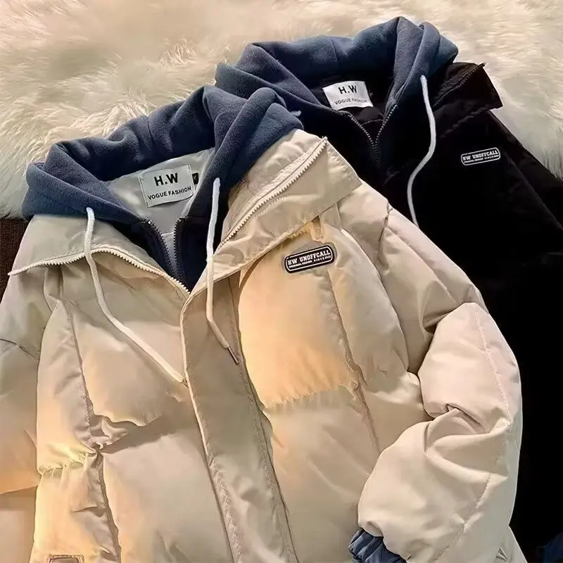 Мужская зимняя утепленная куртка с флисовой подкладкой, хлопковое пальто в стиле Харадзюку, модный простой дизайн, повседневная одежда, городская мода
Мужская зимняя утепленная куртка с флисовой подкладкой, хлопковое пальто в стиле Харадзюку, модный простой дизайн, повседневная одежда, городская мода