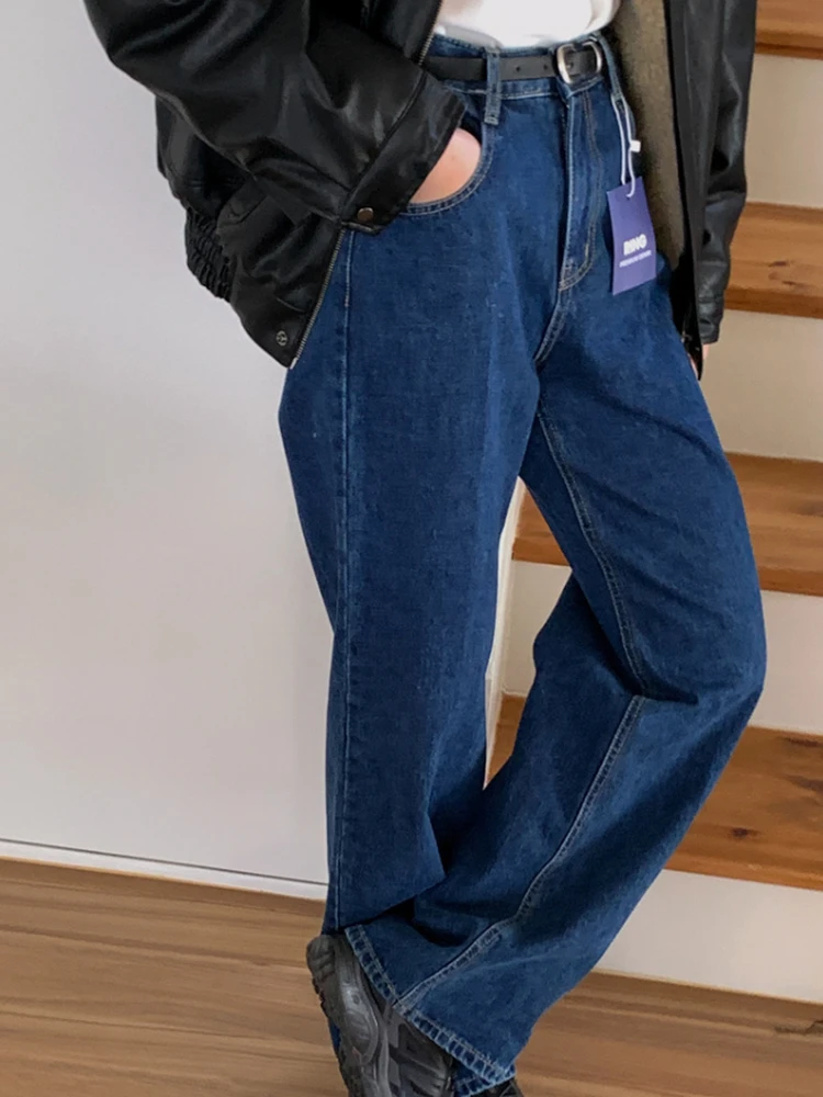 Classic Straight Leg Women's Jeans Vintage Waed Loose Slimming Simple Ele Casual Long Pants Blue Color Ladies Jeans
Classic Straight Leg Women's Jeans Vintage Waed Loose Slimming Simple Ele Casual Long Pants Blue Color Ladies Jeans