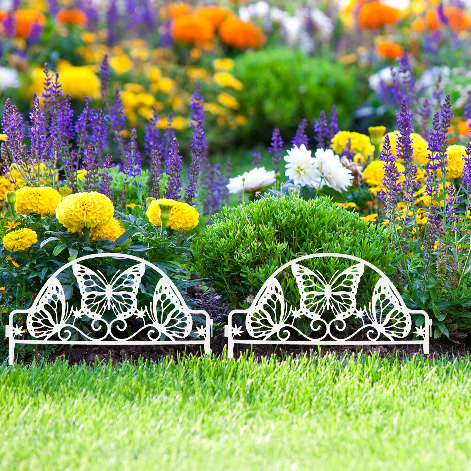 4pcs Plastic Garden Fence White Easy Assemble Disassemble Lightweight Durable Pastoral Decorative Fencing Flower Beds Driveways
4pcs Plastic Garden Fence White Easy Assemble Disassemble Lightweight Durable Pastoral Decorative Fencing Flower Beds Driveways