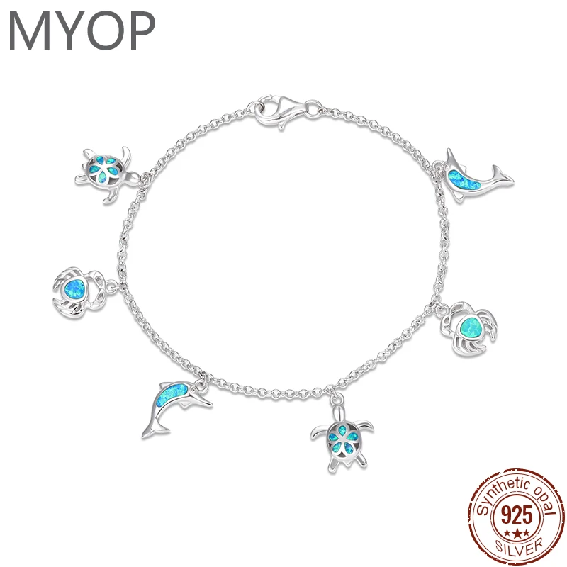 XYOP Серебро 925, подарок, искусственный синий OPAL, морское животное, черепаха, дельфин, краб, браслет, стильный температурный браслет для особых случаев
XYOP Серебро 925, подарок, искусственный синий OPAL, морское животное, черепаха, дельфин, краб, браслет, стильный температурный браслет для особых случаев