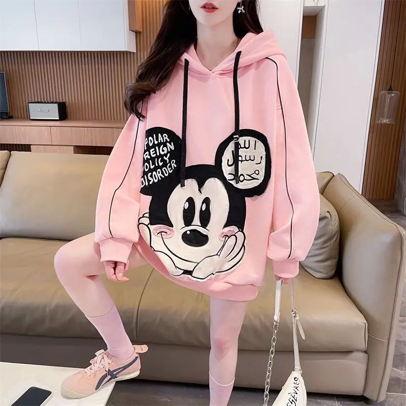 Korean Fashion New Casual Spring Autumn New Pink Mickey Sweatshirts Harajuku Loose Hoodie Kpop Clothes Streetwear Women
Korean Fashion New Casual Spring Autumn New Pink Mickey Sweatshirts Harajuku Loose Hoodie Kpop Clothes Streetwear Women