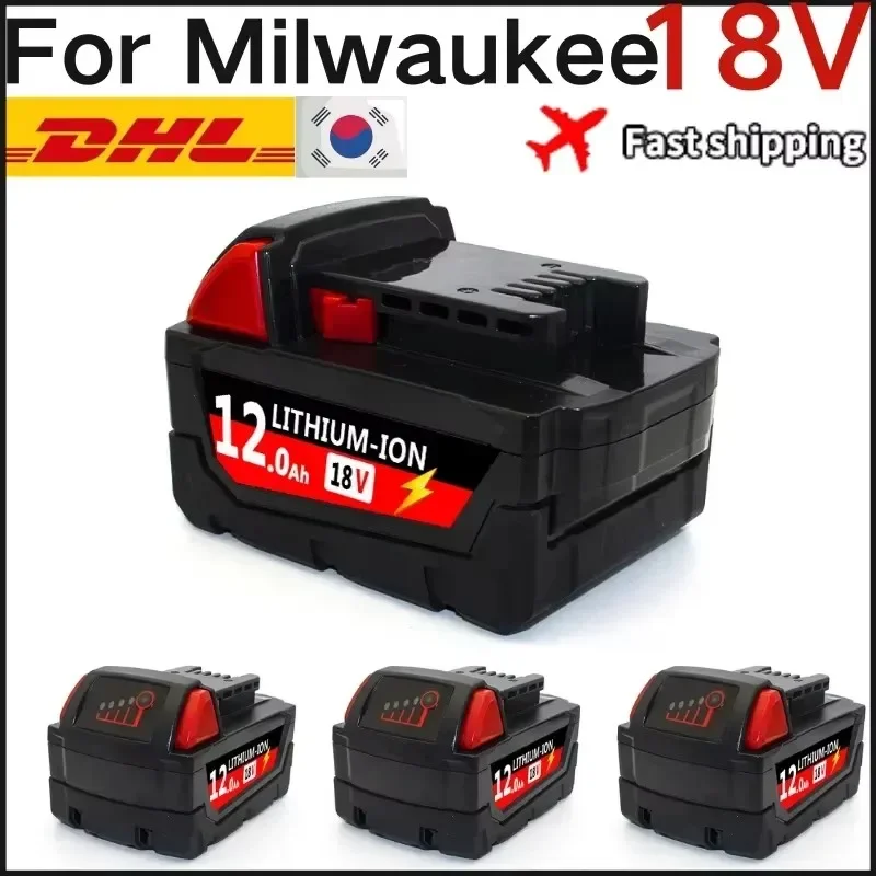 Оригинальный сменный литий-ионный аккумулятор 18 в 1815 Ач для Milwaukee M18, аккумуляторы для электроинструментов 48-11-1850 48-11-1860 48-11-Z50
Оригинальный сменный литий-ионный аккумулятор 18 в 1815 Ач для Milwaukee M18, аккумуляторы для электроинструментов 48-11-1850 48-11-1860 48-11-Z50