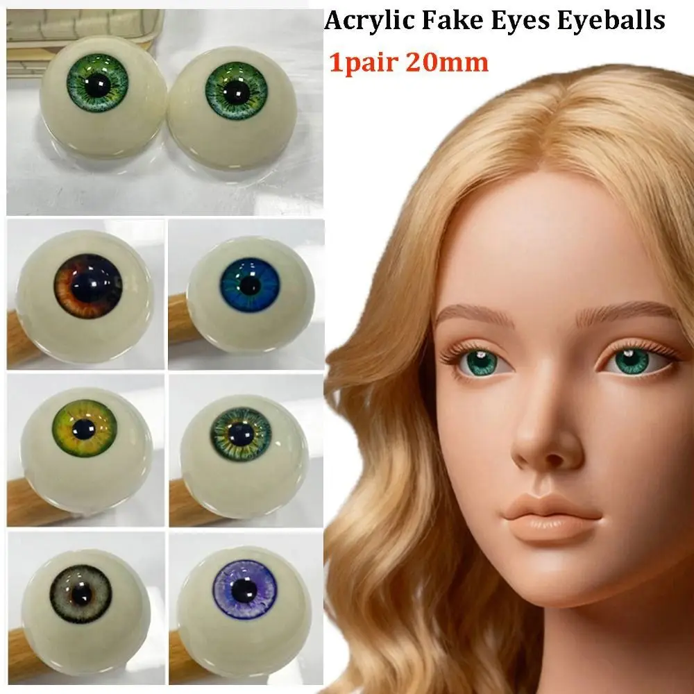 1pair 20mm Acrylic Fake Eyes Eyeballs with 3 Dimensional Fitting Eye 10 Styles DIY Doll Making Crafts
1pair 20mm Acrylic Fake Eyes Eyeballs with 3 Dimensional Fitting Eye 10 Styles DIY Doll Making Crafts