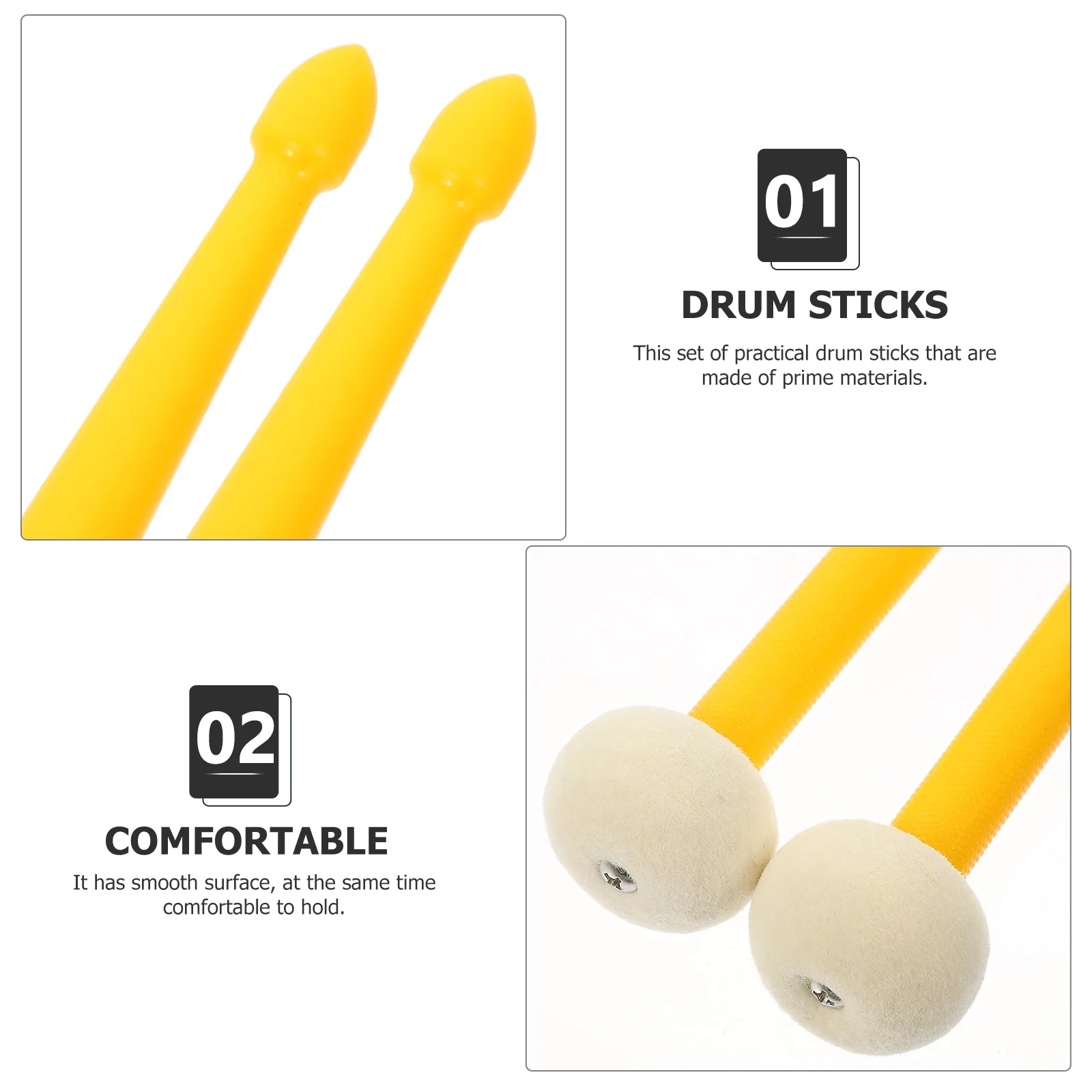 Double-headed Drumsticks Professional End Natural Multi-functional for Nylon Jazz
Double-headed Drumsticks Professional End Natural Multi-functional for Nylon Jazz