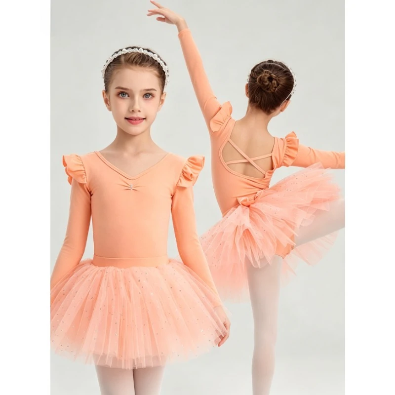 Short Long Sleeve Cotton Ballet Leotard Dance Outfit Breathable Soft Fabric for Daily Training Stage Performance ChildrenCostume
Short Long Sleeve Cotton Ballet Leotard Dance Outfit Breathable Soft Fabric for Daily Training Stage Performance ChildrenCostume