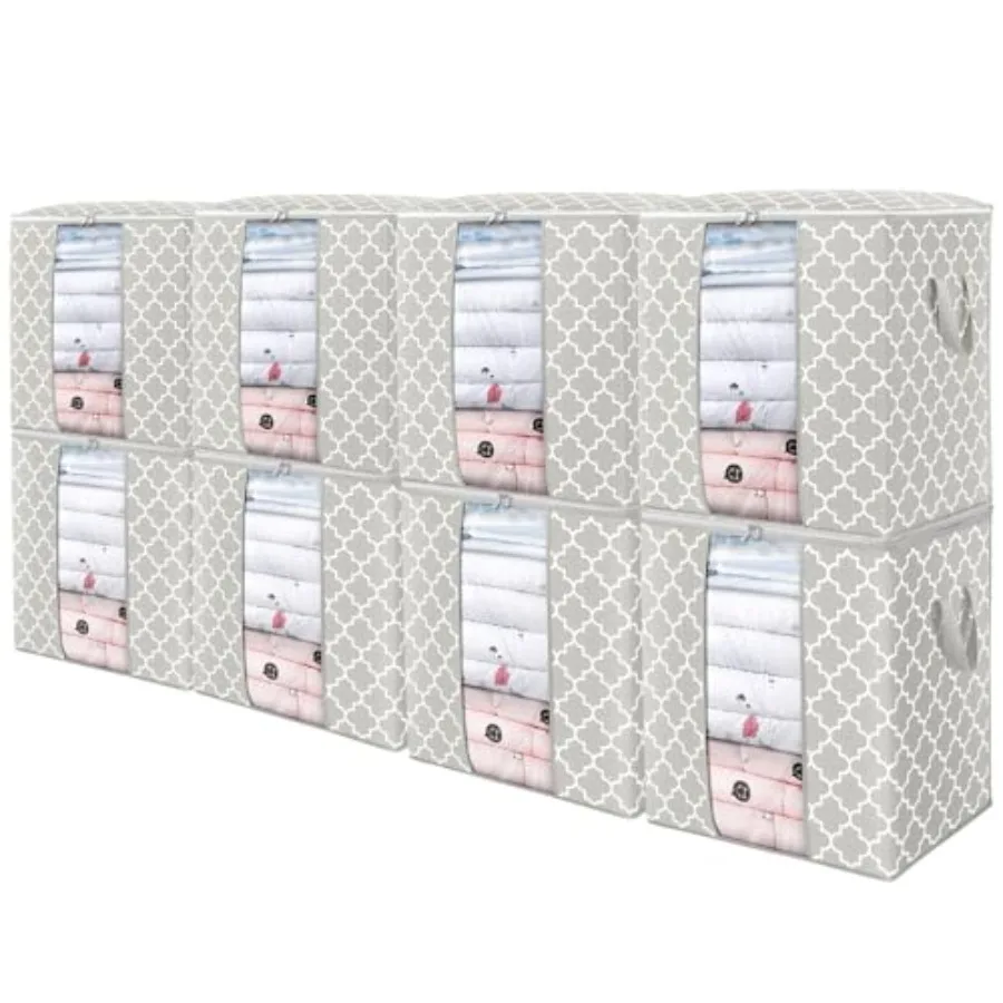 Storage Bags 8 Pack/100L Large Blanket Clothes Organization and Storage Containers for ComfortersBedding Foldable Organizer wit
Storage Bags 8 Pack/100L Large Blanket Clothes Organization and Storage Containers for ComfortersBedding Foldable Organizer wit