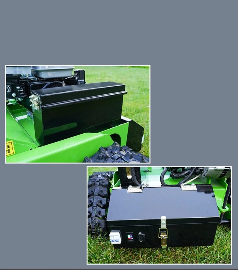 Self-Generating Crawler Type Remote Control Lawn Mower All-Terrain Steep Slope Grass Crusher for Fruit Rubber Making Machinery
Self-Generating Crawler Type Remote Control Lawn Mower All-Terrain Steep Slope Grass Crusher for Fruit Rubber Making Machinery