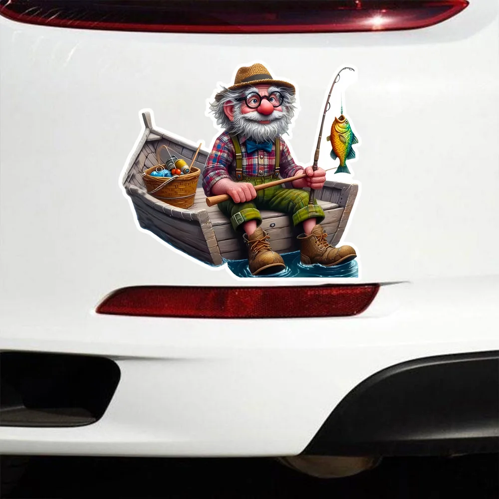 Cartoon Fishing Grandpa Vinyl Sticker 13x12cm, Durable Waterproof PVC Decal for Cars, Motorcycles, Trucks & SUVs,- Ideal Gift
Cartoon Fishing Grandpa Vinyl Sticker 13x12cm, Durable Waterproof PVC Decal for Cars, Motorcycles, Trucks & SUVs,- Ideal Gift