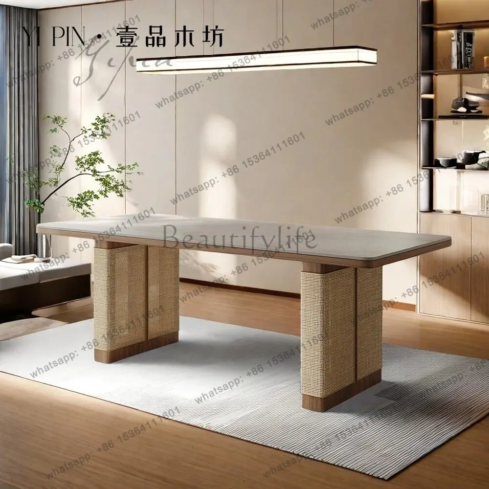 Wabi Sandy Wind Solid Wood Dining Table Minimalist Retro Desk Workbench
Wabi Sandy Wind Solid Wood Dining Table Minimalist Retro Desk Workbench