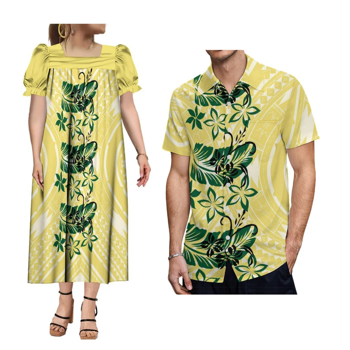 Летнее женское платье Mumu с коротким рукавом, женское платье из Микронезии на заказ с мужской рубашкой Aloha, полинезийский костюм для пары
Летнее женское платье Mumu с коротким рукавом, женское платье из Микронезии на заказ с мужской рубашкой Aloha, полинезийский костюм для пары