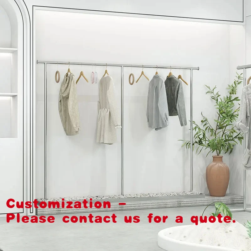 custom.Customized clothing display rack retail clothing rack glossy silver portable clothing display rack
custom.Customized clothing display rack retail clothing rack glossy silver portable clothing display rack