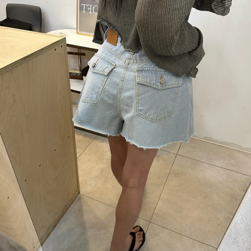 Women's Versatile Frayed Hem Denim Shorts Spring Summer New Style Casual Comfortable Fit All Season Wear School Work Date
Women's Versatile Frayed Hem Denim Shorts Spring Summer New Style Casual Comfortable Fit All Season Wear School Work Date