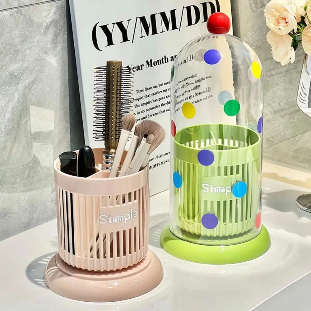 New PP Makeup Brushes Storage Box With Lid Large-capacity Cosmetic Brush Holder Rotating Dustproof Storage Rack Makeup Tools
New PP Makeup Brushes Storage Box With Lid Large-capacity Cosmetic Brush Holder Rotating Dustproof Storage Rack Makeup Tools