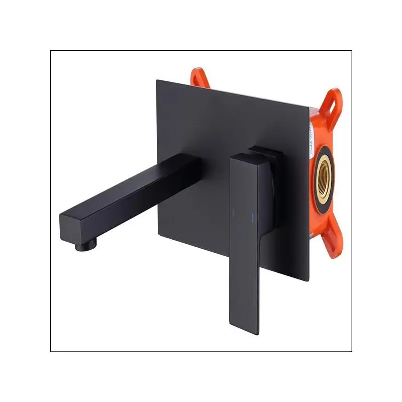 Wall Mount Faucet for Bathroom Sink or Tub, Single Handle, 2 Holes, Brass Rough-in Valve Included, Matte Black Finish
Wall Mount Faucet for Bathroom Sink or Tub, Single Handle, 2 Holes, Brass Rough-in Valve Included, Matte Black Finish