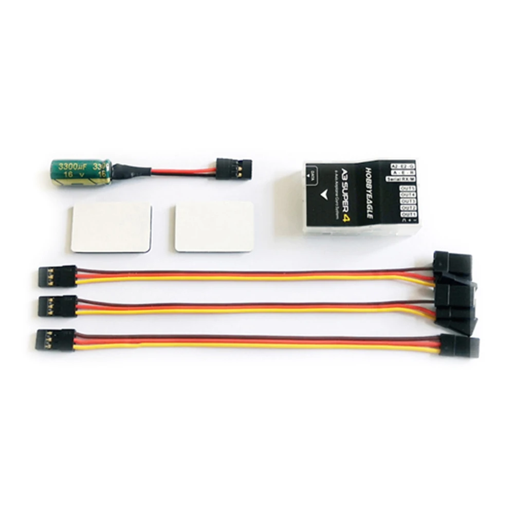 HobbyEagle A3 Super 4 Flight Controller 6-axis Gyro & Stabilization Balancer for RC Airplane Fixed-Wing
HobbyEagle A3 Super 4 Flight Controller 6-axis Gyro & Stabilization Balancer for RC Airplane Fixed-Wing