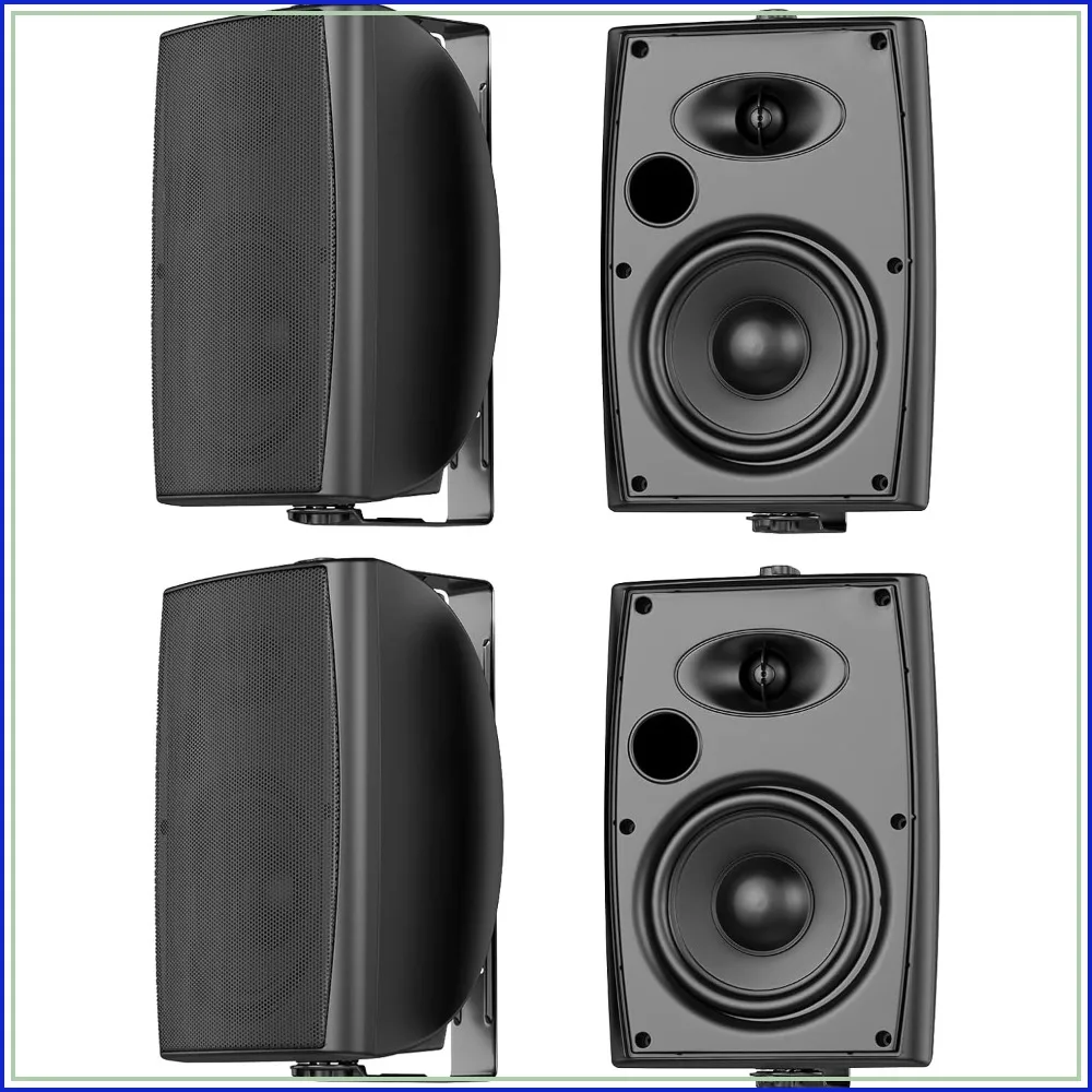 6.5 Inch 800W Outdoor Bluetooth Speakers Waterproof Wired Multifunctional Amplifier Wall Mount for Patio Garden Poolside (4 Speakers, Black)
6.5 Inch 800W Outdoor Bluetooth Speakers Waterproof Wired Multifunctional Amplifier Wall Mount for Patio Garden Poolside (4 Speakers, Black)