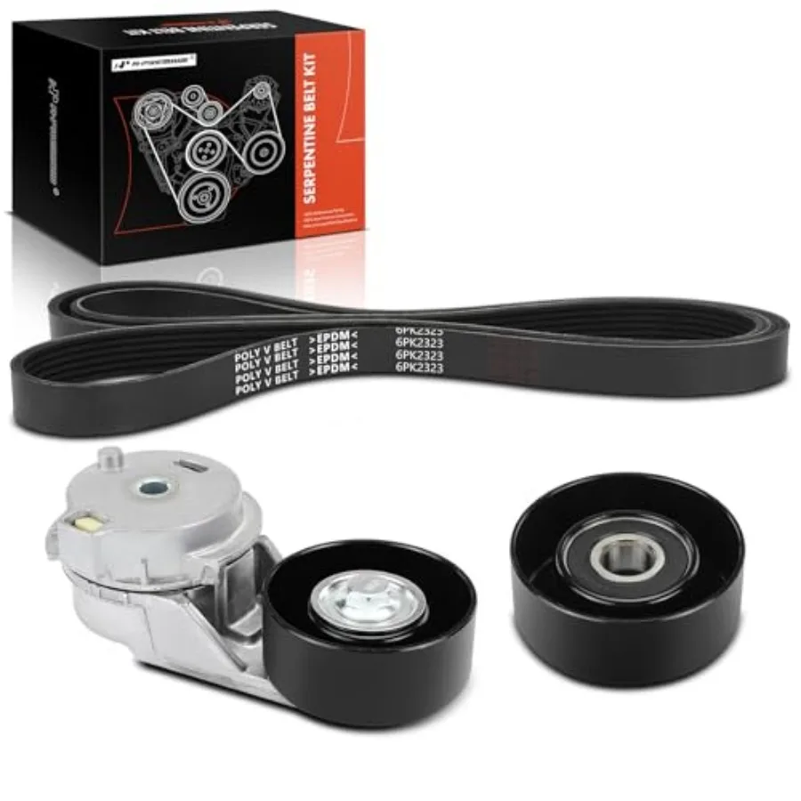 Engine Serpentine Belt Drive Kit Compatible with Chevrolet Trailblazer 2002-2009 and GMC Envoy and Buick Rainier and Isuzu Asce
Engine Serpentine Belt Drive Kit Compatible with Chevrolet Trailblazer 2002-2009 and GMC Envoy and Buick Rainier and Isuzu Asce