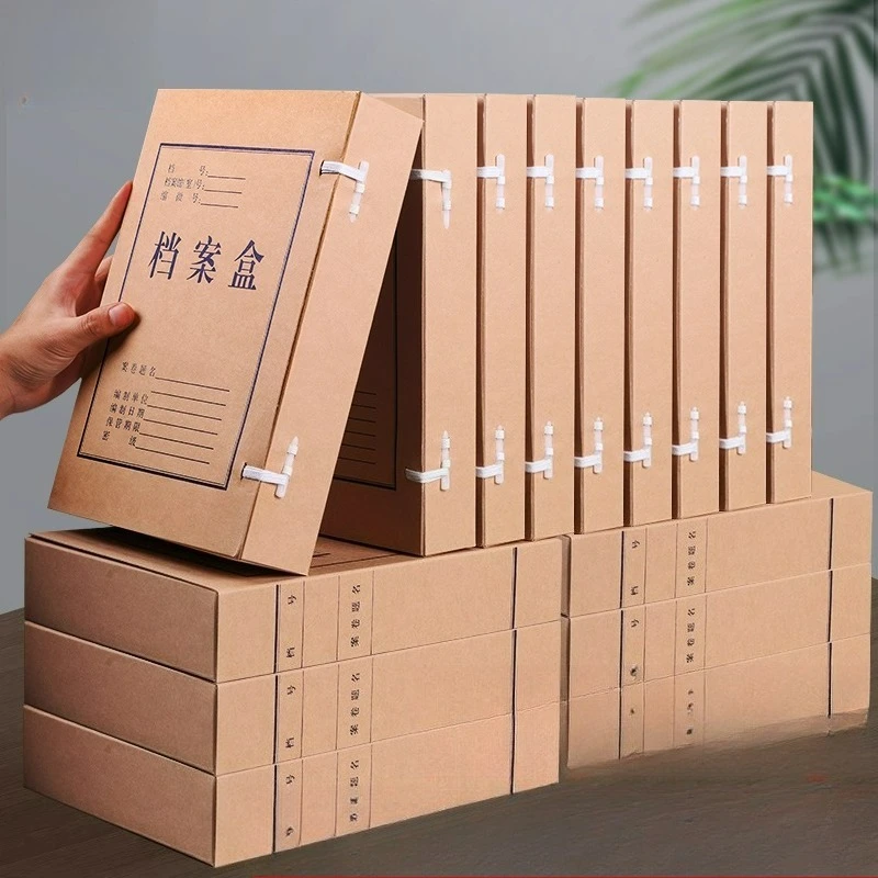 A4 File Box Kraft Paper Document Storage Box Thickened Large-Capacity Ivory Buckle Design Width 3/4/5cm Office Supplies
A4 File Box Kraft Paper Document Storage Box Thickened Large-Capacity Ivory Buckle Design Width 3/4/5cm Office Supplies