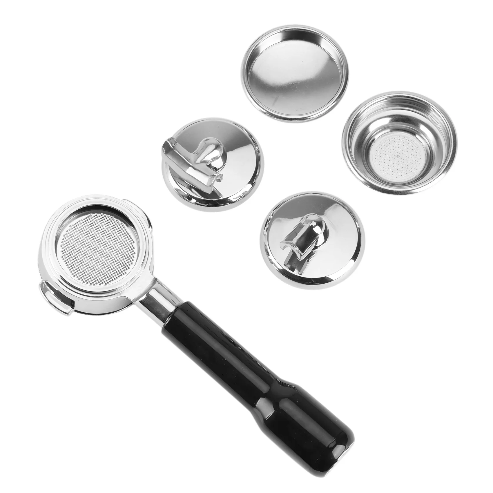 Coffee Bottomless Portafilter 58mm E61 Replacement Filter Basket Espresso Machine Accessory Tools Black
Coffee Bottomless Portafilter 58mm E61 Replacement Filter Basket Espresso Machine Accessory Tools Black