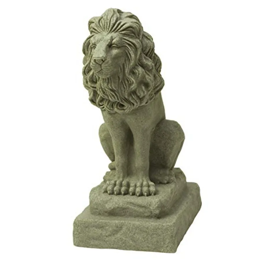 Guardian Lion Statue Natural Sandstone Appearance Made of Resin Lightweight 28" Height
Guardian Lion Statue Natural Sandstone Appearance Made of Resin Lightweight 28" Height